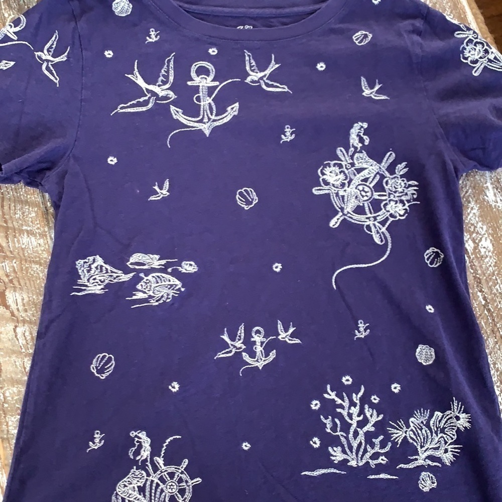 J Crew nautical embroidered tee - Picture 5 of 16